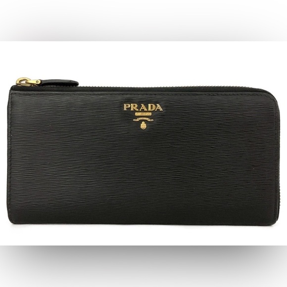 Prada Handbags - ✨🛍️ Prada Black Saffiano Leather Zip Around Wallet